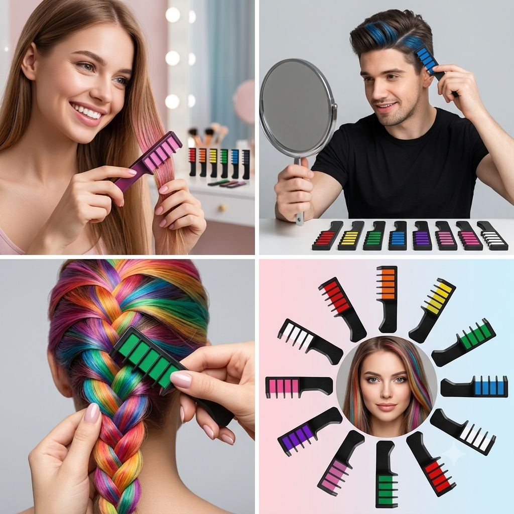NUAE ColorSwipe™ Hair Colour Comb (12Pcs)